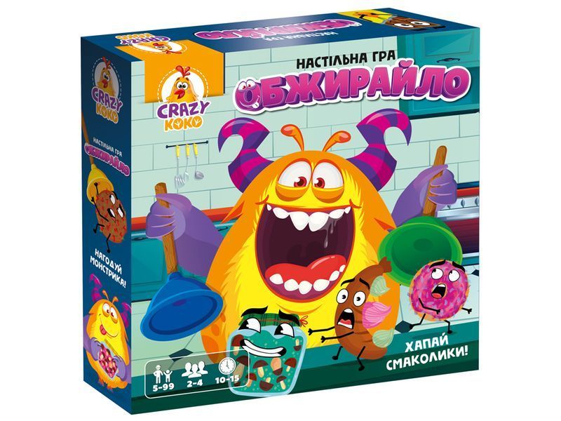 Гра настільна розважальна "Обжирайло" Vladi Toys VT8055-41 фото