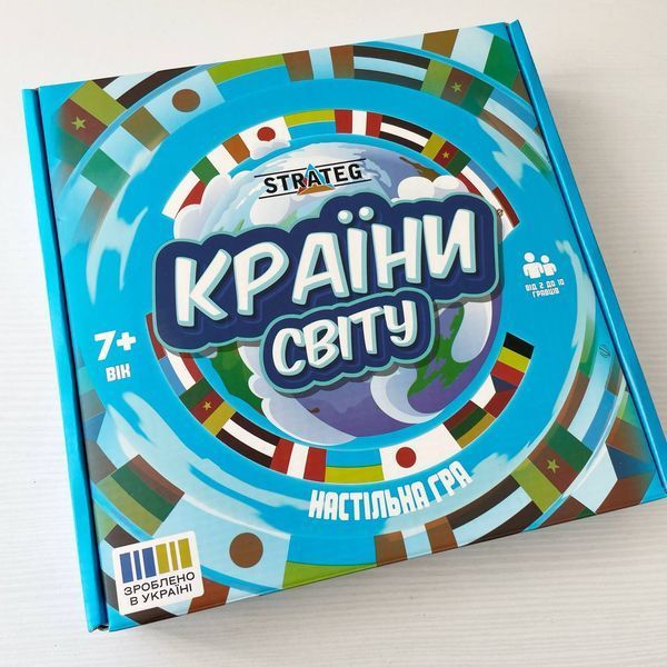 Настільна гра 30952 "Країни світу" STRATEG 30952 фото
